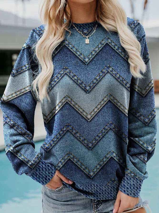 Nova | Casual geometric sweatshirt