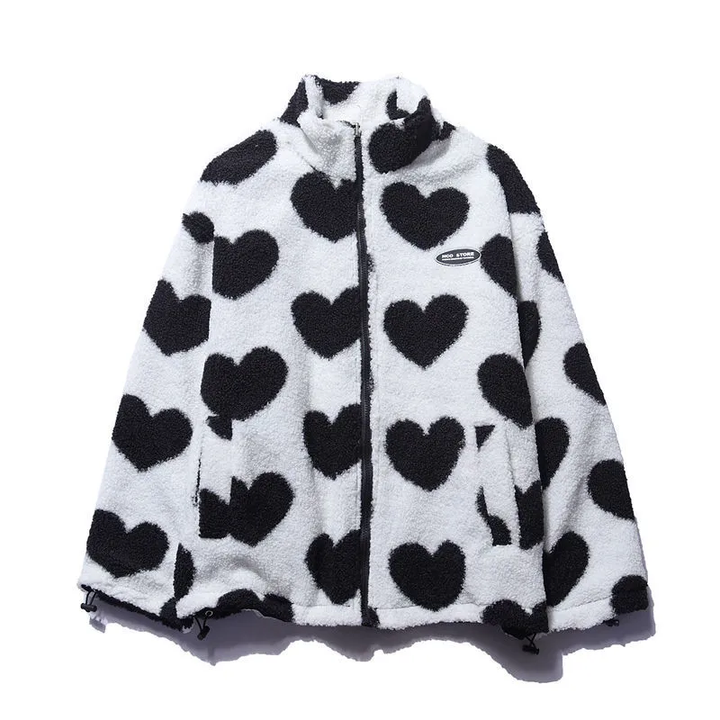 BacioDeluxe™️ | Double-sided heart coat jacket - unique collection