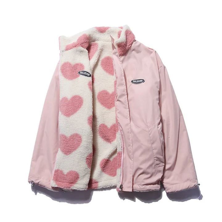 BacioDeluxe™️ | Double-sided heart coat jacket - unique collection