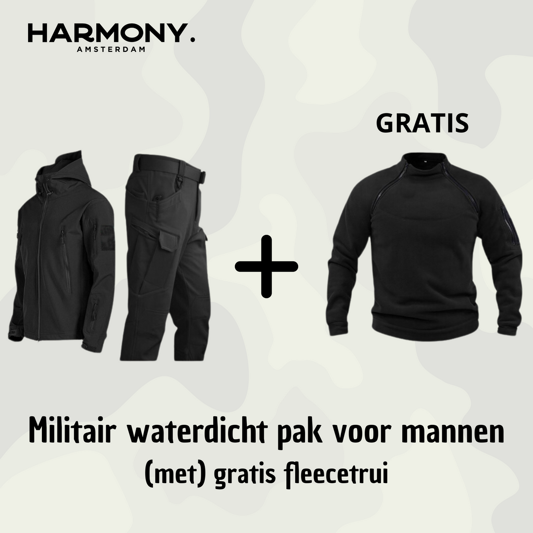 Military | Tactical Wind/Waterproof suit + free fleece jumper