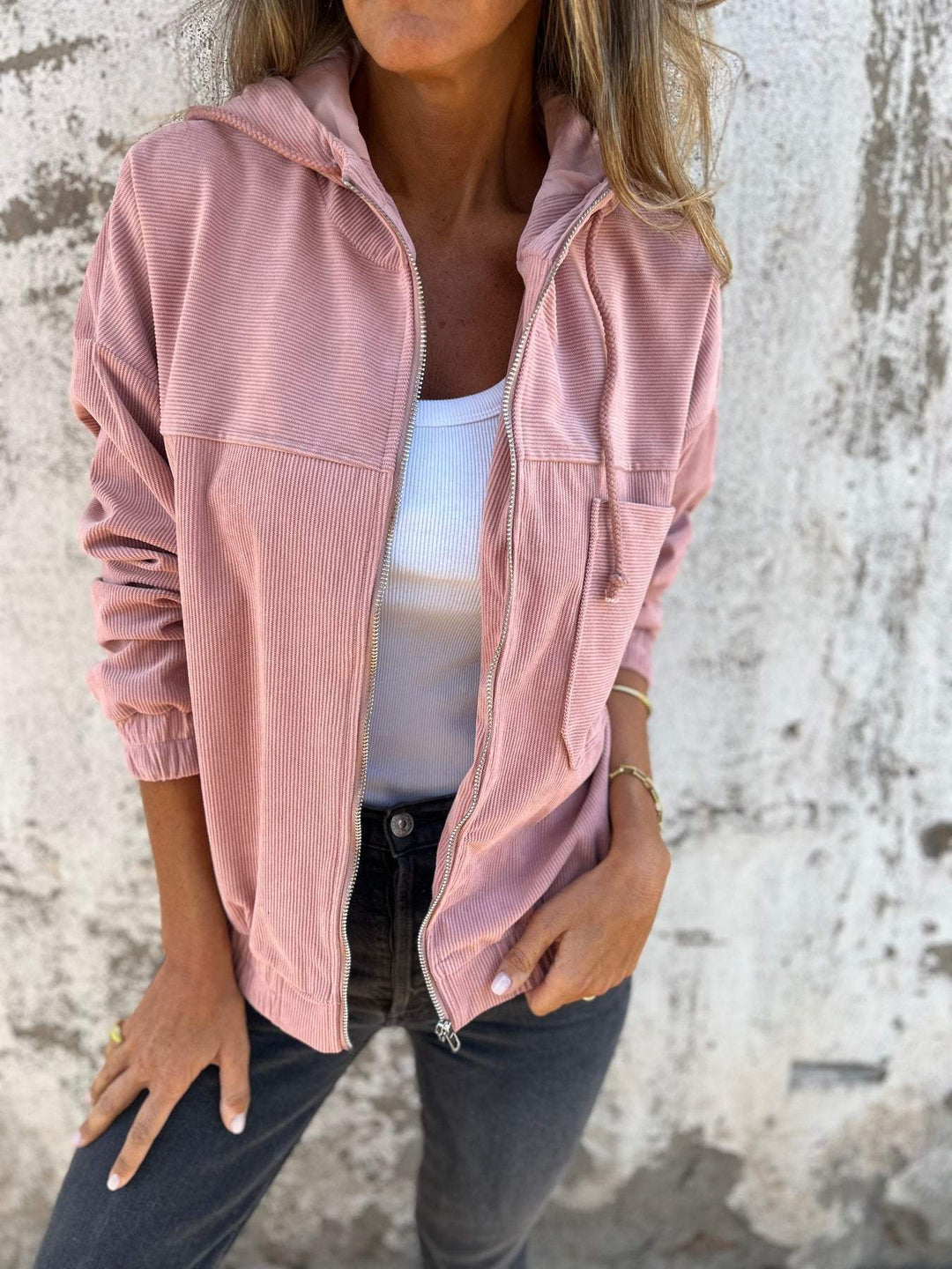 Emma - Casual hooded jacket with zip